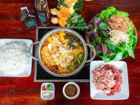 Cách nấu món lẩu riêu cua bắp bò sườn sụn ngon ngất ngây